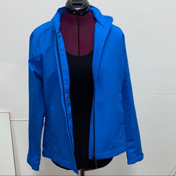 Cutter Buck Jacket Blue Zip Up Pockets Women’s Medium - Picture 1 of 8